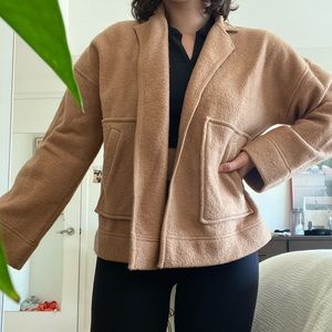 Madewell Cropped Camel Coat